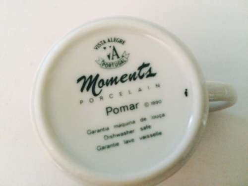 PORTUGUESE PORCELAIN - VISTA ALEGRE - ESPRESSO CUPS AND SAUCERS - FINE PORCELAIN 8 PIECE