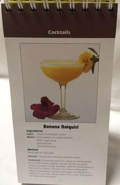 BARMANS COCKTAILS A-Z GUIDE - BOOK