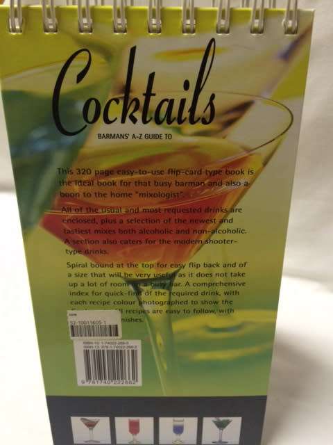 BARMANS COCKTAILS A-Z GUIDE - BOOK