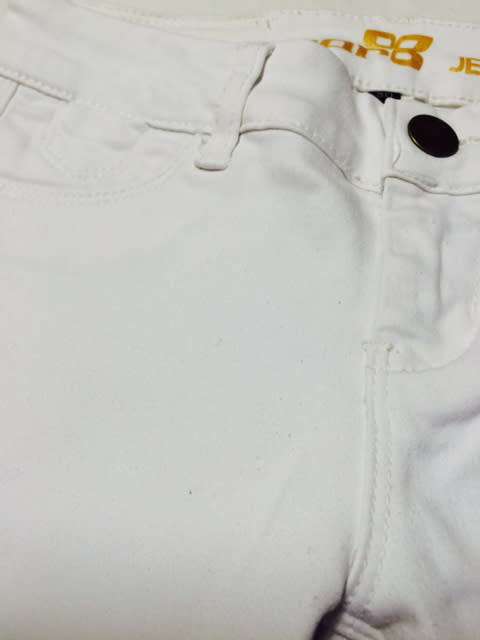 DENIM JEANS - WHITE SKINNY JEAN - JEGGINGS - TEENAGE GIRL - SIZE 30