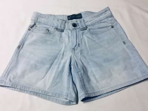 SHORTS - DENIM SHORTS - TEENAGE GIRL - CLOTHING - LADIES - SIZE 6 (30) - LIGHT BLUE DENIM