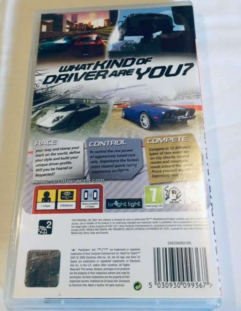 NEED FOR SPEED SHIFT - SONY PSP - PSP ESSENTIALS - GAMES