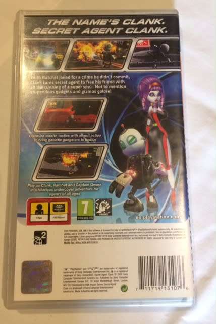 SECRET AGENT CLANK - GAMING - PSP ESSENTIALS - SONY PSP - GAMES