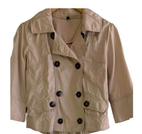 JACKET - BLAZER - LADIES - SIZE 8 - 3/4 SLEEVE - CREAM COLOUR