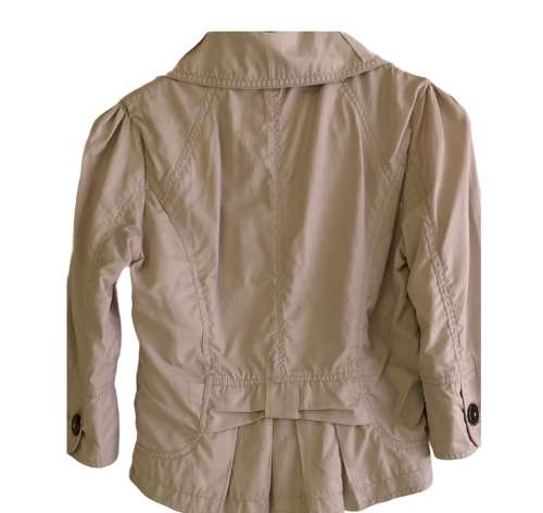 JACKET - BLAZER - LADIES - SIZE 8 - 3/4 SLEEVE - CREAM COLOUR