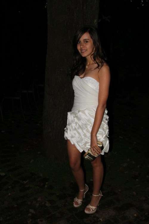 DRESS - FANCY DRESS - SPECIAL OCCASION - TEENAGE GIRL - CREAM DRESS