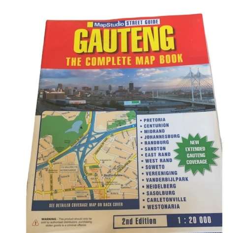 THE COMPLETE MAP BOOK - GAUTENG - BOOKS - MAPS