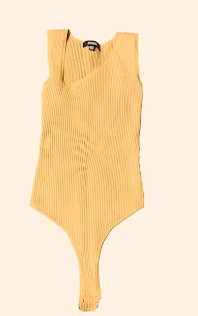BODY SUIT - SIZE 6 OR SIZE 8 - SUPER STRETCHY - BEIGE