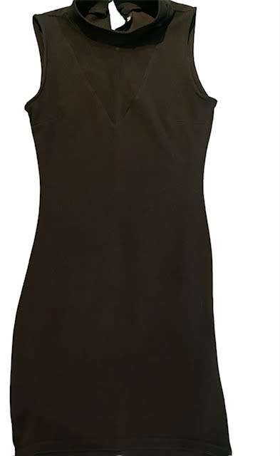 BLACK DRESS - LADIES - KNEE LENGTH - SIZE 8