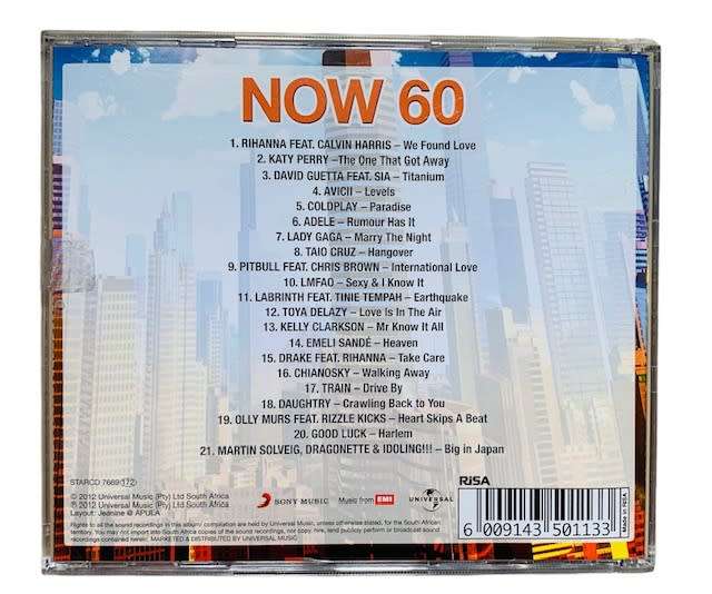 NOW 60 - THAT`S WHAT I CALL MUSIC - CD - COMPACT DISC - MUSIC