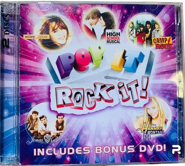 POP IT - ROCK IT  - CD - COMPACT DISC - MUSIC - 2 DISCS 1 AUDIO 1 DVD - DISNEY