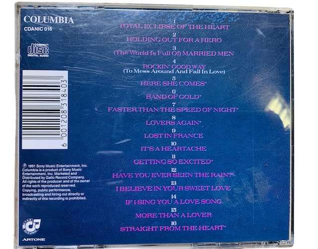 BONNIE TYLER  - CD - COMPACT DISC - MUSIC
