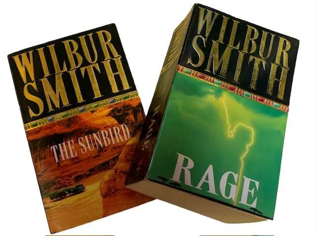 WILBUR SMITH - RAGE - THE SUNBIRD - 2 BOOKS FOR ONLY R95.00