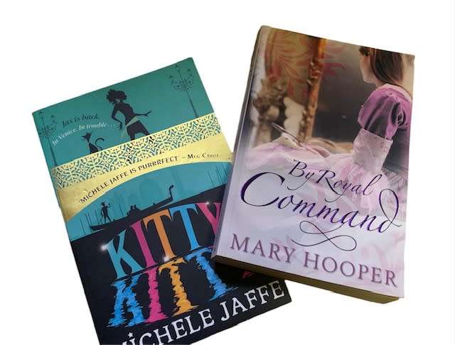 BY ROYAL COMMAND - MARY HOOPER AND KITTY KITTY - MICHELE JAFFE - 2 BOOKS FOR ONLY R95.00