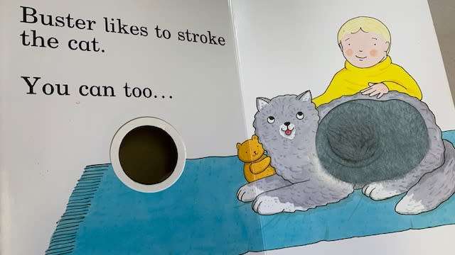 LOOK, TOUCH AND FEEL BOOKS - STROKE HENRY - FLUFFY CHICK - BUSTER - 3 BOOKS FOR ONLY R130.00