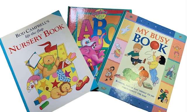 NURSERY BOOK - MY BUSY BOOK - ABC POP UP BOOK - 3 BOOKS FOR ONLY R250.00