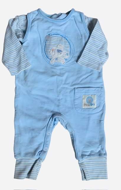 BABYGROW - 2 PIECE - LONG SLEEVE - BABY - BODYSUIT - BOY - AGE 3/6 MONTHS