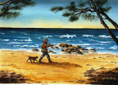 'LOYALTY' original, signed acrylic on canvas by Aletta Knox 41 x 59 cms
