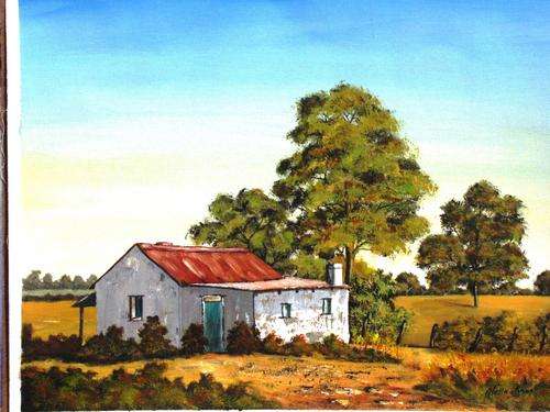 'TRANQUILITY' original,signed acrylic on canvas by Aletta Knox 51 x 41cms