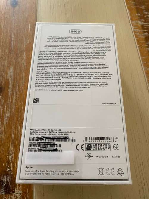 New iPhone 11 64GB in sealed box