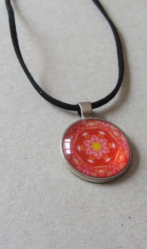 Black leather necklace