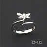 Silver size adjustable ring