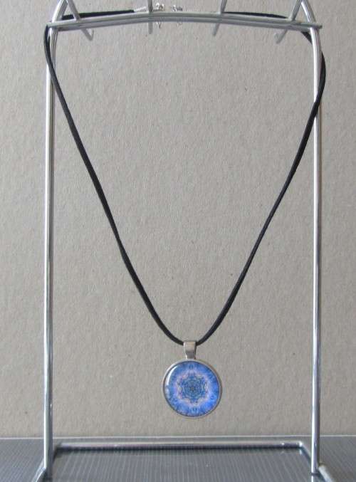 Black leather necklace