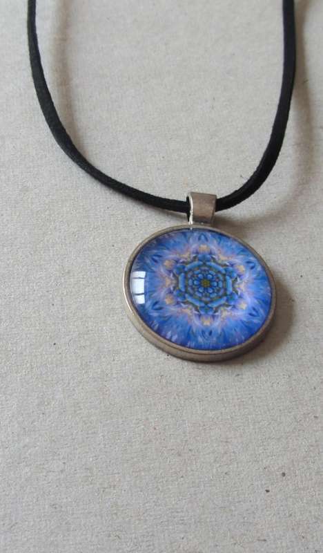 Black leather necklace