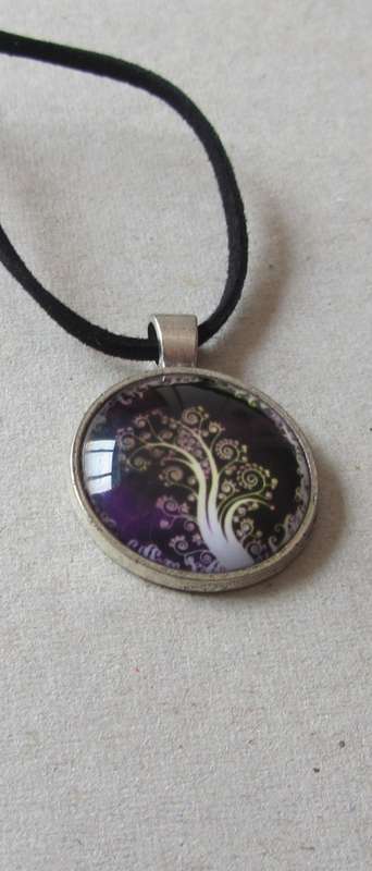 Black leather necklace