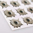 12x Bullet hole stickers