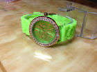 NEW!! Fashion GENEVA Unisex Silicon Jelly Quartz Sport Watch