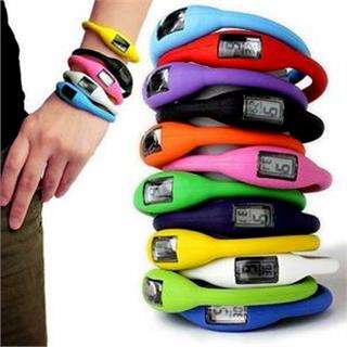 Light green silicone watch