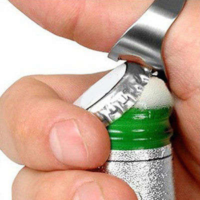 Ring bottle opener Black