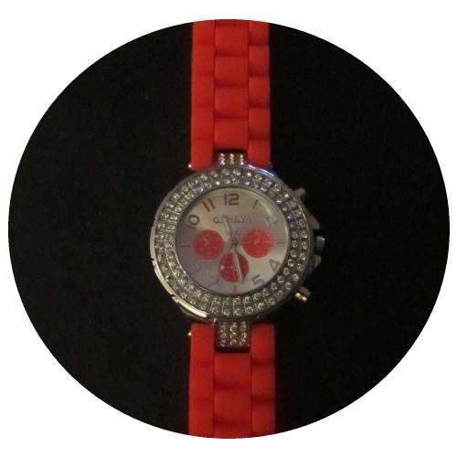 Geneva diamond watch RED