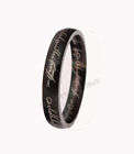 Black Lord of the Rings ring size 17