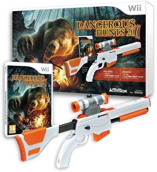 *** Brand New + Sealed Cabela Dangerous Hunts 2011 - Gun Bundle (Wii) ***