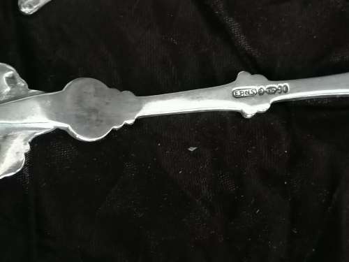 Vintage Dutch cake lifter and forks