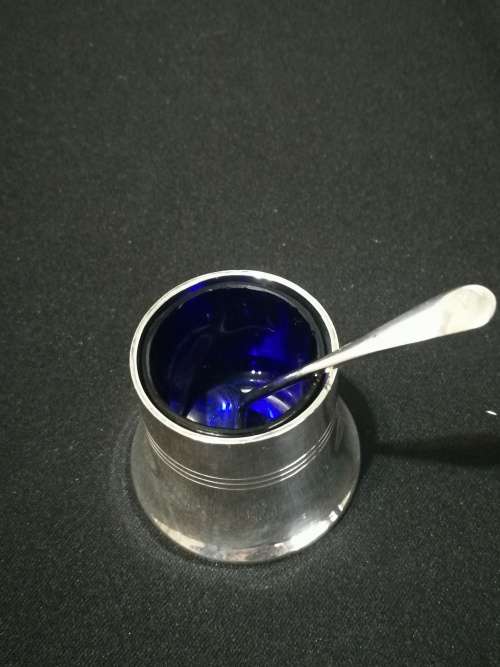 Hallmarked Silver Salt pot