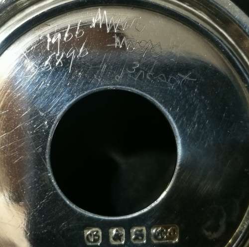 Hallmarked Silver Salt pot