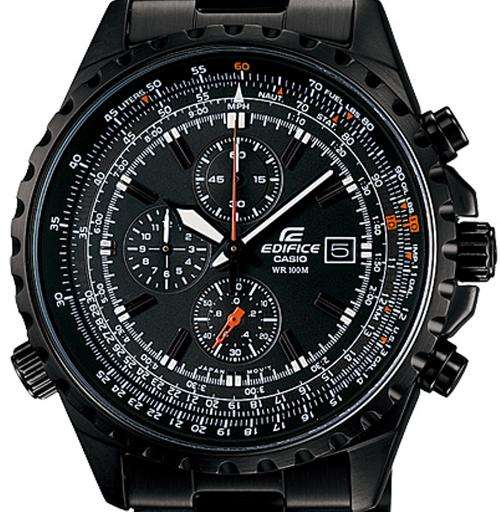 CASIO EDIFICE PILOT CHRONOGRAPH WATCH ** EF-527BK-1AV  ** FREE SHIPPING **
