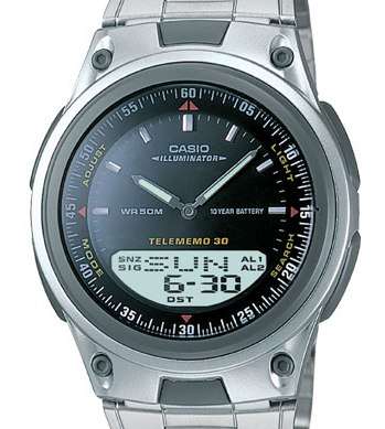 CASIO World Time illuminater /Chrono / Alarms / Auto Calendar / Databank ** BRAND NEW **