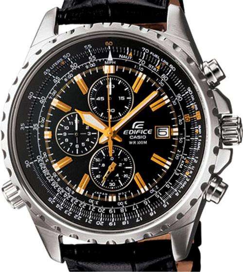 CASIO EDIFICE PILOT AVIATOR CHRONOGRAPH 100M WR WATCH ** BRAND NEW **