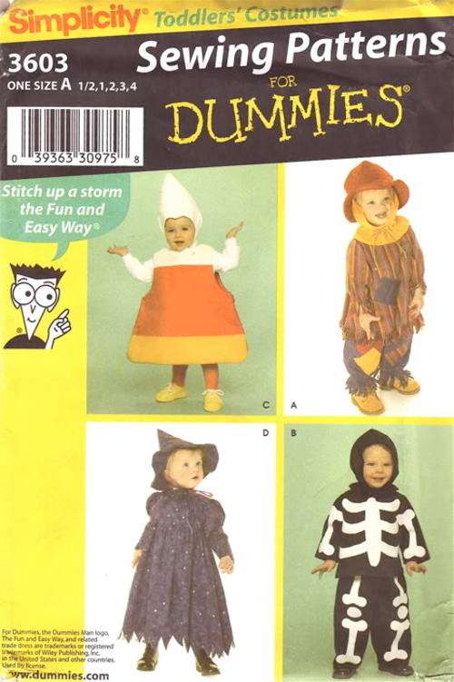 Simplicity 3603 Sewing Pattern for Toddlers