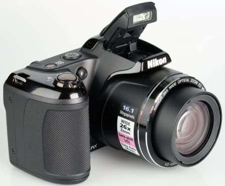 Nikon Coolpix L320 16.1MP Digital Camera with 26x Optical Zoom - BLACK