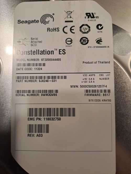 EMC 005049277 2TB 6Gbps 3.5in LFF SAS 7.2K kit with interposer for VNX  series
