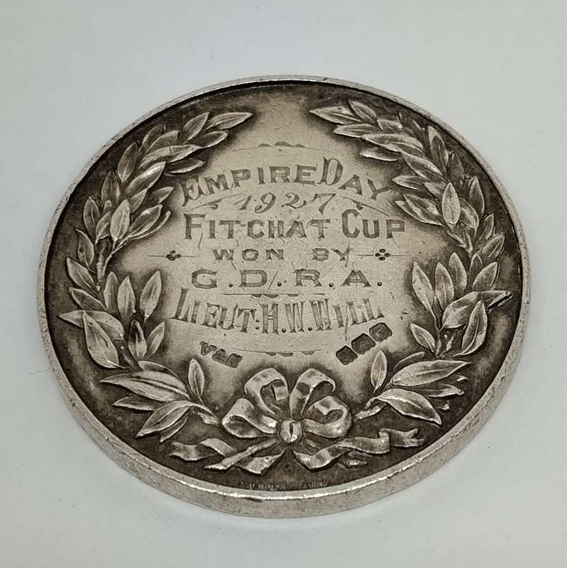 1927 Union Defence Force Empire Day Fitchat Cup Medallion #M0002