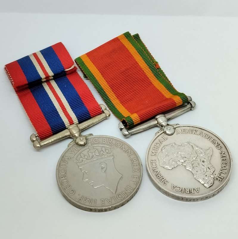 WW2 Service Medals with Ribbons #M0005