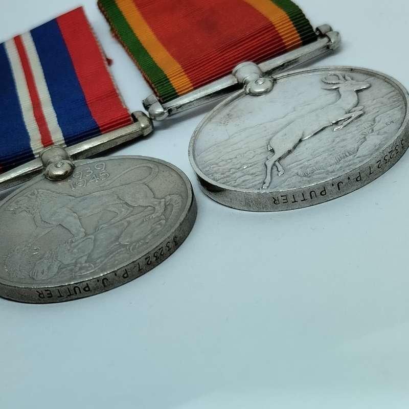 WW2 Service Medals with Ribbons #M0005