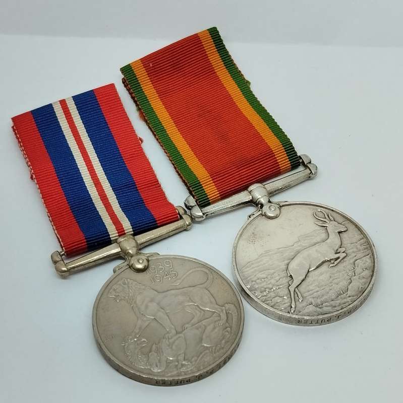 WW2 Service Medals with Ribbons #M0005