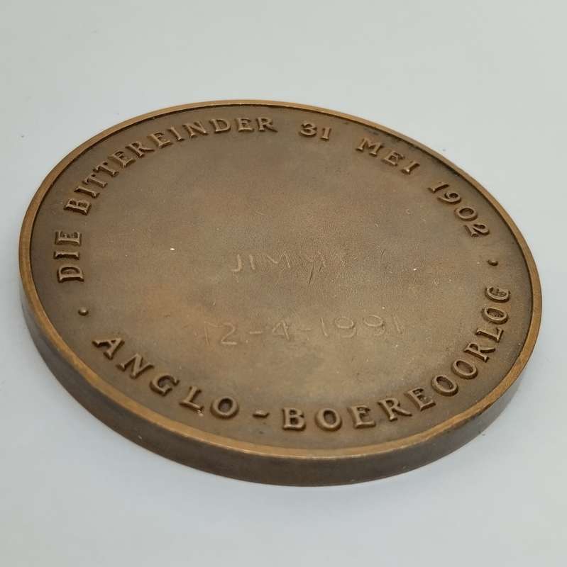 1902 Anglo-Boer Oorlog Medal `Die Bitter Einde` #M0008